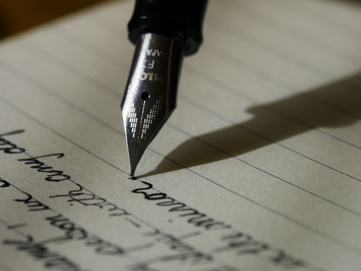 A notebook and pencil ready for a writing lesson